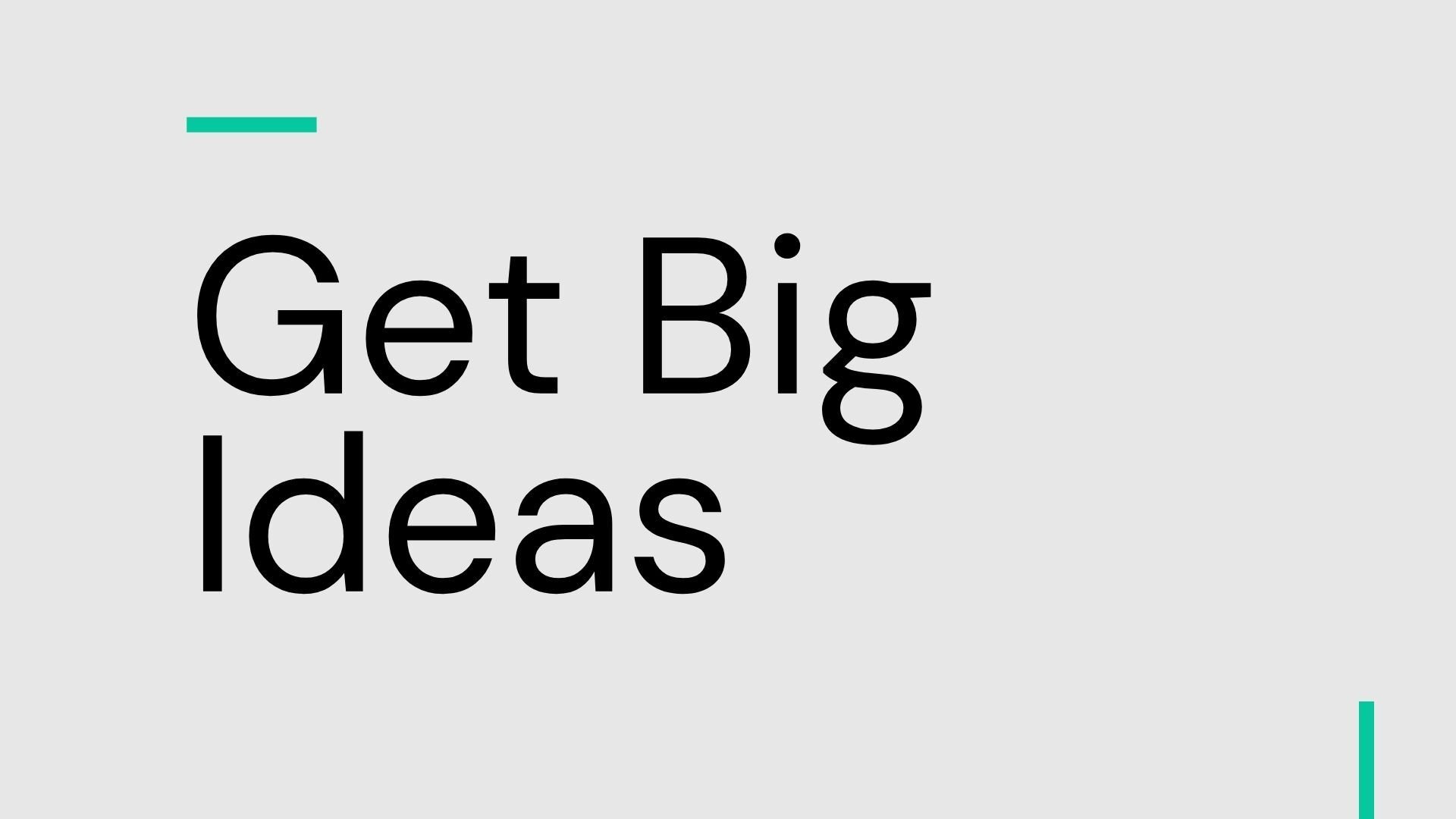 Get Big Ideas