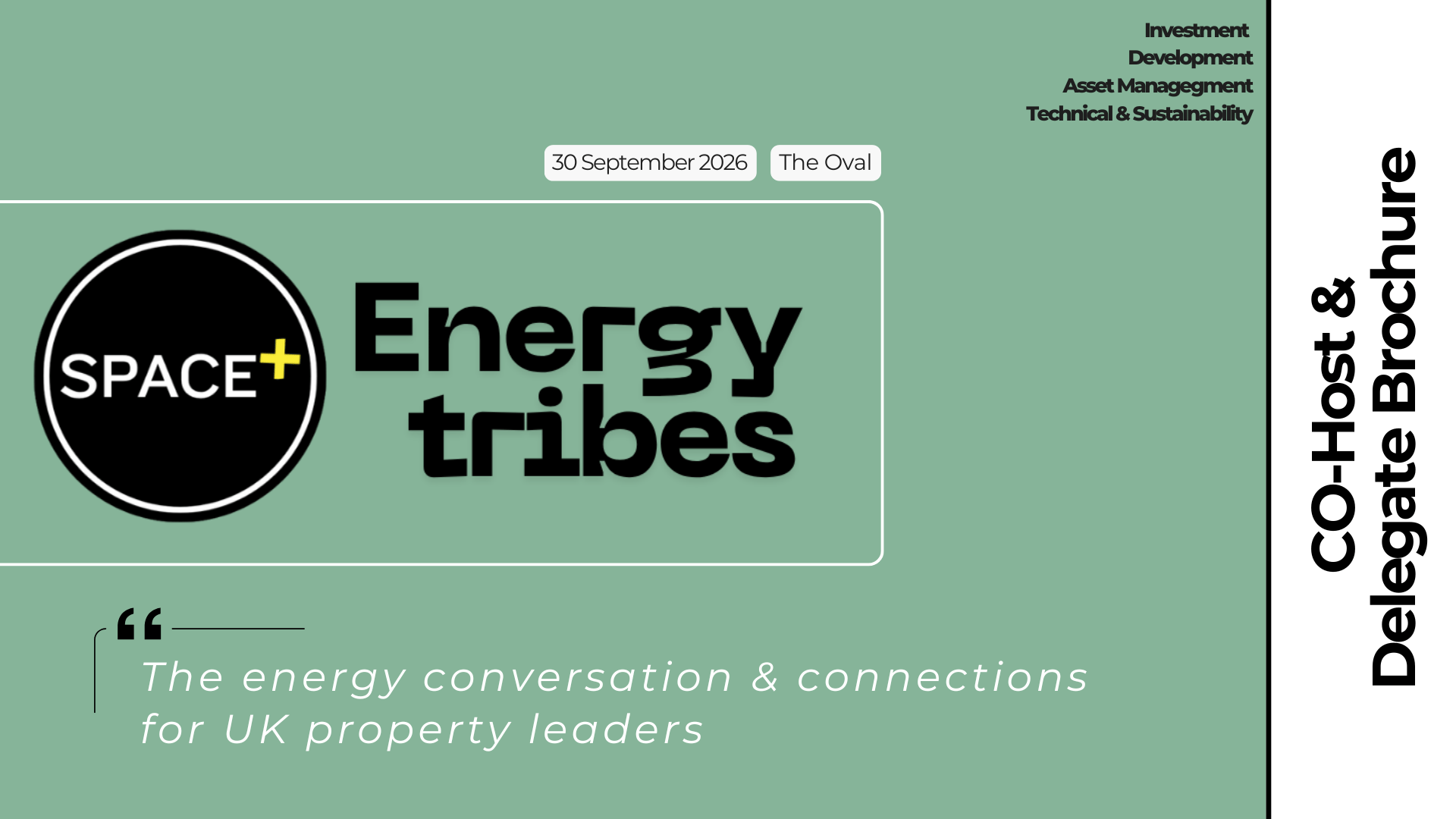 SPACE+ Energy Tribes Delegate Brochure