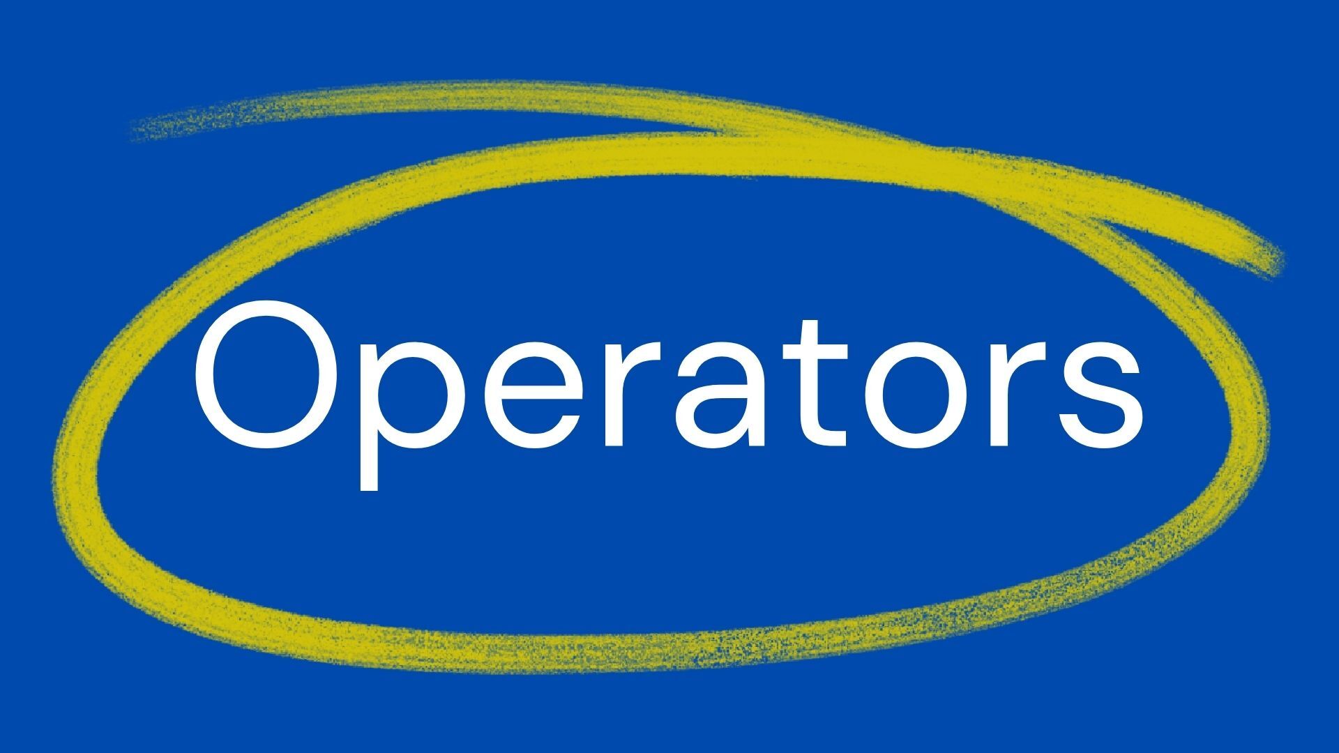 Operators